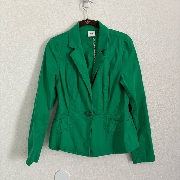 CAbi Women's Green Verde Jacket Style 5097 Size Small - Picture 1 of 5